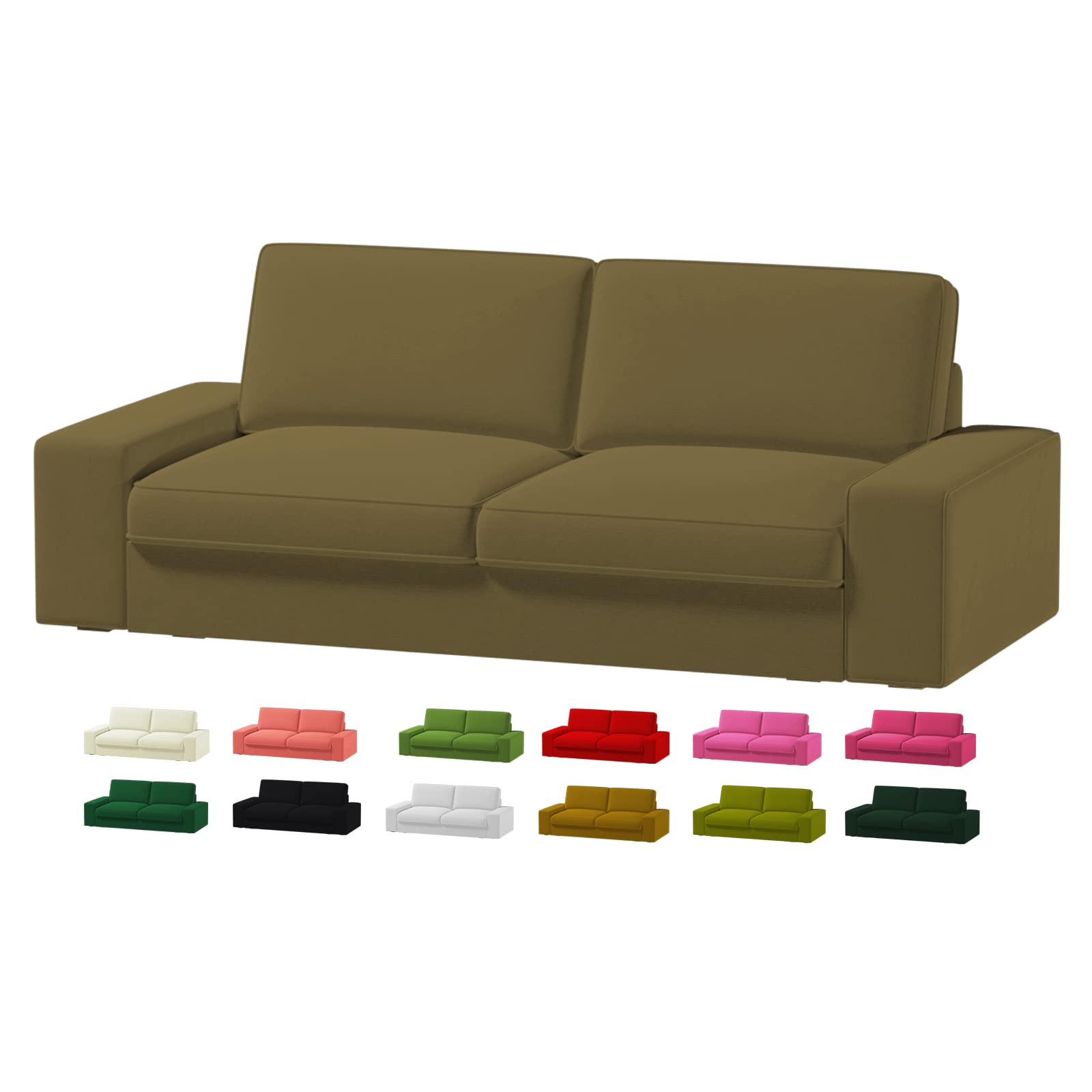 Amazon.com: Velvet KIVIK Sofa Replacement Cover Fits IKEA KIVIK 3