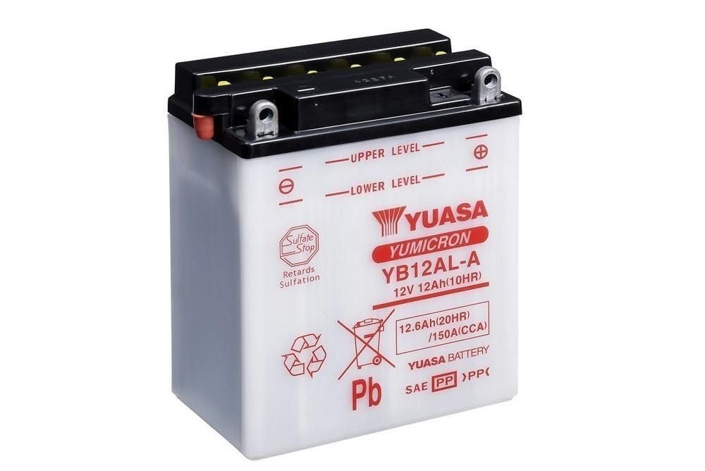 YUASA BATERIA YB12AL-A abierto - sin ácido