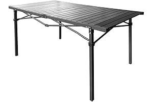 KUMA OUTDOOR GEAR Big Bear Table, Gray, Quickly Assembled Foldable Camping Table...