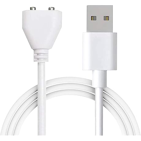 Replacement DC Charging Cable USB Cord for Rechargeable Wand Massagers Charger