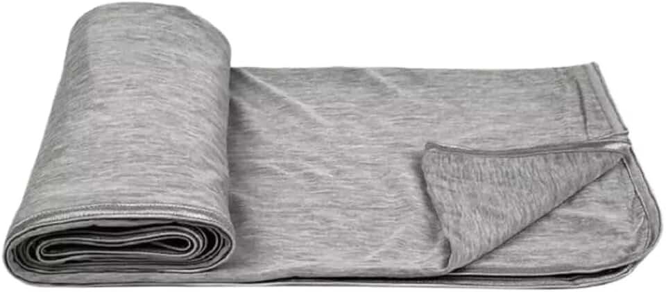 Manta Refrescante Cobertor Gelado Frio Térmico Resfriamento Calor Fresco Perfeito para cama, sofá e viagens Q-Max 0.4, lavável à máquina (200 cm x 150cm)