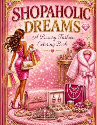 Shopaholic Dreams Coloring Book: A Luxury Fashion Coloring Book image 2