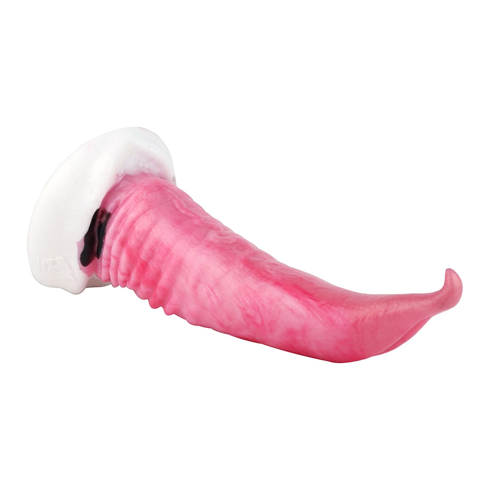 dildo a forma di lingua, dildo anale fantasy drago con ventosa, plug anale in silicone liquido lingua dildo, dildo da equitazione giocattoli sessuali per adulti per donne uomini e coppie (L)