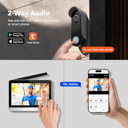 Video Doorbell Camera with 7
