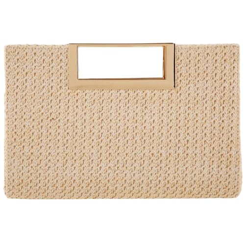 Image of Top Handle Straw Clutch