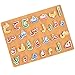 Ipetboom 1 Set Wooden Arabic Alphabet Puzzle Board: Numbers Letters Words Jigsaw for Montessori Preschool Education, Hand Grip Blocks Learning Game Toys for Toddlers Kids Childrens