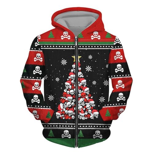 Sweat à capuche avec fermeture éclair chaud en coton pour homme