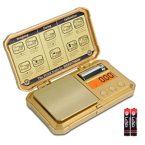 WEIGHTMAN PUNK Scale, 200/0.01g Gram Scale, 6 Units, Small Digital Scale for Jewelry