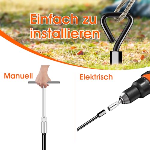 Ancrages de sol robustes de 36cm pour la fixation durable de balançoire