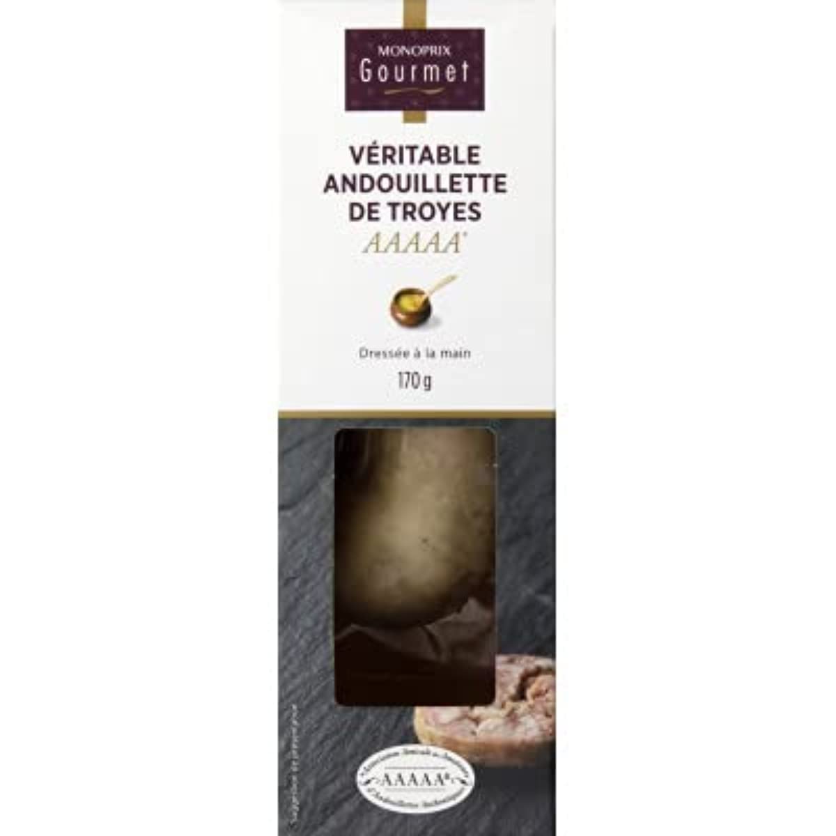 Monoprix Gourmet Véritable andouillette de Troyes, dressée à la main 170g
