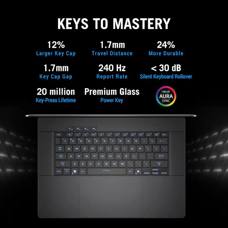 Image of ASUS ROG Zephyrus G16 Gaming AI Laptop 16 inch 2560x1600 OLED 240Hz (500nits) Intel 16-core Ultra 9 285H 16GB RAM 512GB SSD GeForce RTX 5070 (Up to 798 AI Tops) RGB Backlit Win11Pro ICP Hub