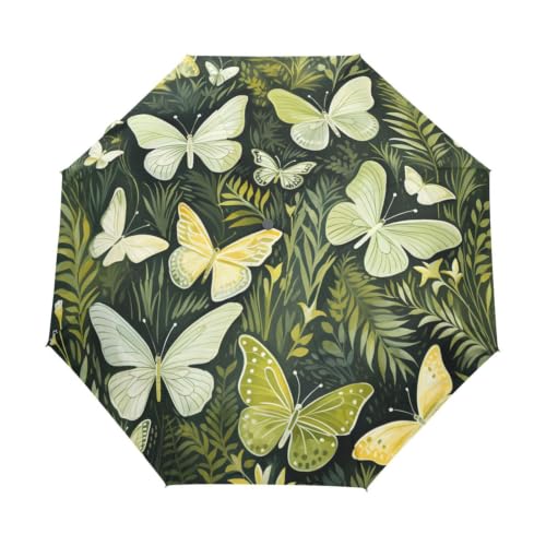 Parapluie enfants fille ultra-léger à ouverture automatique papillon