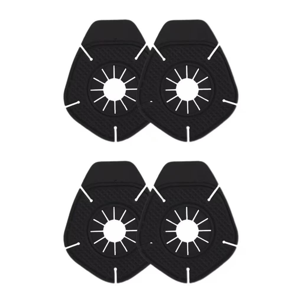 WENINETIES 4 Pcs Windscreen Wiper Arm Hole Cover for Peugeot 208/3-türer (ab Bj. 2015 Facelift) -, Wiper Shaft Protection Ring Front Wiper Protective Pad Guard Auto Accessories,Black