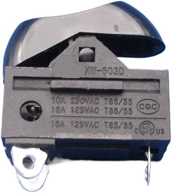 2pcs Switch,Rocker Switch,3 Position Off-ON-ON Boat Switch 10A 250VAC 16A125VAC(Black)