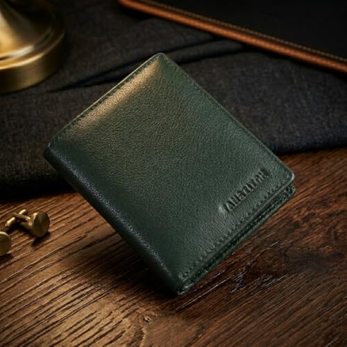 Image of TANSTITCH Slim Leather Wallet || Compact,Minimalist & Thin Wallet || RFID Protected || Front Pocket Carry