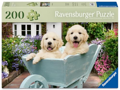 Puzzle 200 pièces : Golden Retriever Ravensburger France - vue 2