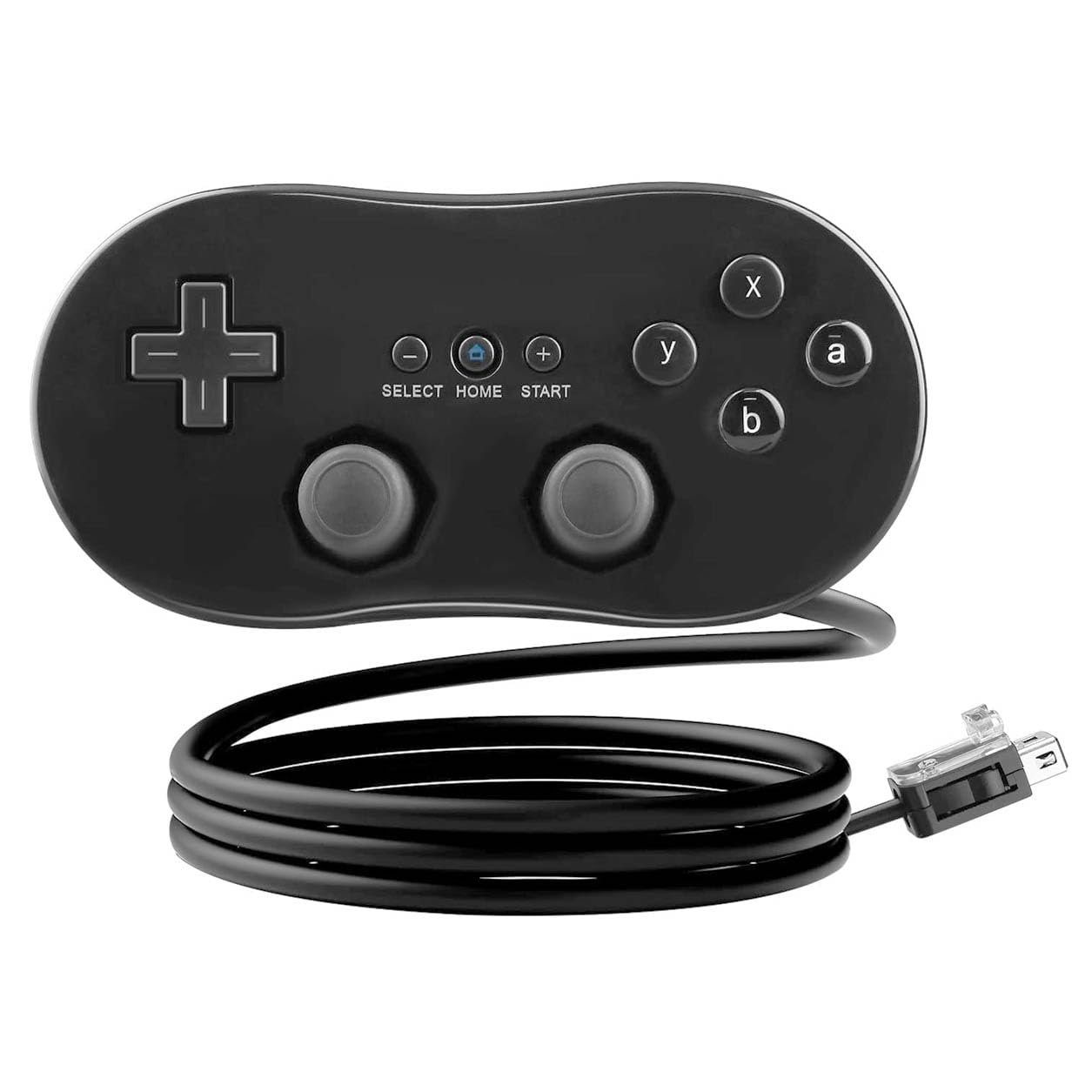 Manette classique valable pour Nintendo Wii couleur noir, manette classique, manette de jeu