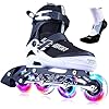 PAPAISON Adjustable Inline Skates for Kids and Adults with Full Light Up Wheels, Outdoor Roller Skates for Girls and Boys, Men and Women PAPAISON Adjustable Inline Skates for Kids and Adults with Full Light Up Wheels, Outdoor Roller Skates for Girls and Boys, Men and Women