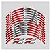 Zhbqcmou Décalques de Moto Roues Rim Rim Stickers Décoration Stylisme Compatible avec Yamaha YZF R6 YZF-R6 hnzhb (Color : Red)