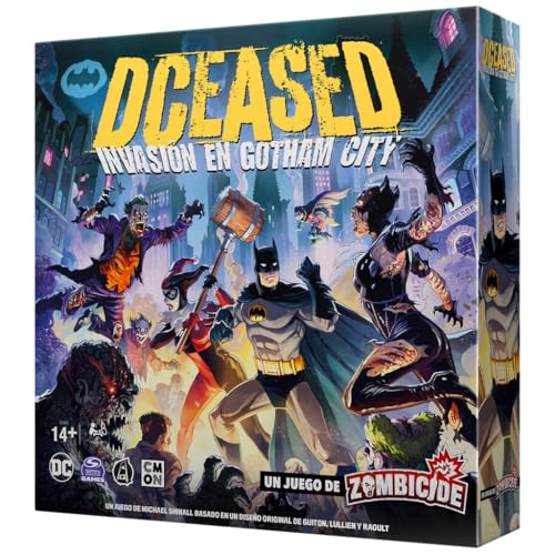 CMON DCeased: Gotham City Outbreak, Juego de Mesa, A Partir de 14 Años, De 1 a 4 Jugadores, 60 Minutos por Partida, Español