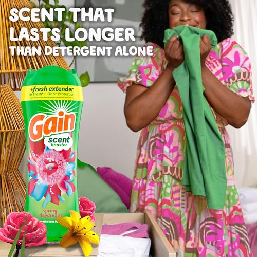 Gain In-Wash Laundry Scent Booster, Spring Daydream Scent, 18.2 OZ, Fresh Extender + Odor Protection - image 4