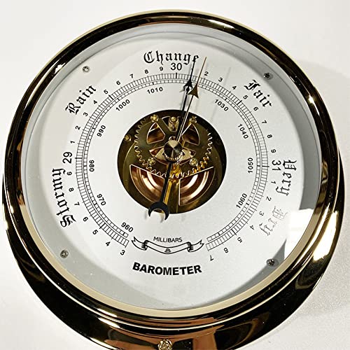 Hochpräzises Barometer, professionelles Aneroid-Barometer, Gold