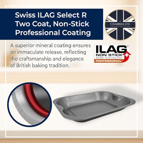 28cm 2X Roasting Baking Tray Pan Small Single Portion Non Stick Made in England - Image 4