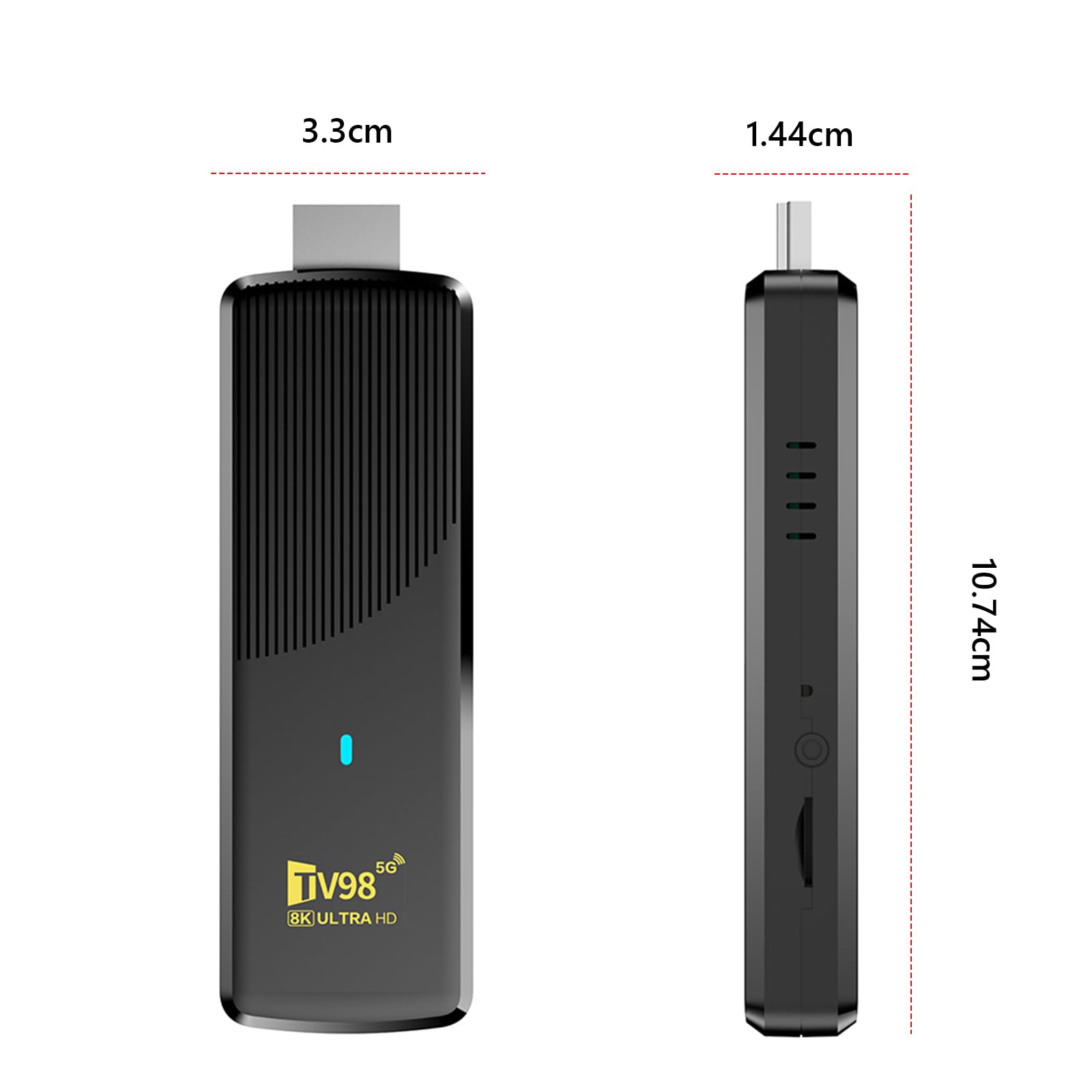 Android 14 Home Video Quad Core Arm Cortex-A53 BT5.0 Media 2.4G & 5G Dual WiFi 4K HD TV Video per film HD applicazioni Internet