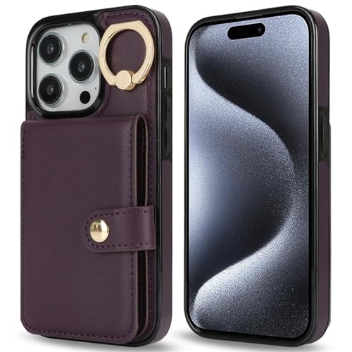 Évitez les chutes de votre iPhone 16 avec cet étui portefeuille violet