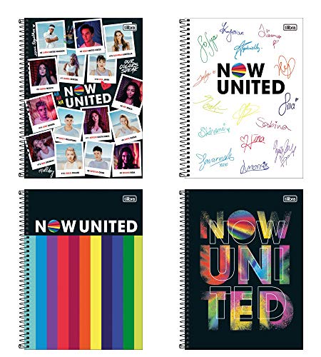 Caderno Cd 10X1 160 Folhas, Now Unite, Tilibra - SORTIDO,318213