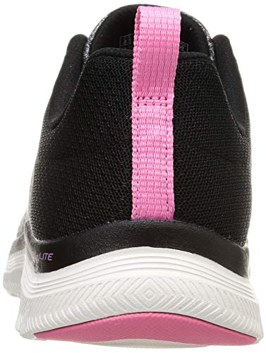 Image of Skechers Women's Flex Appeal 4.0 Sneaker, BKPK=Black Pink, 9.5