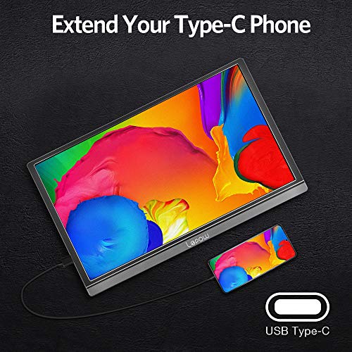 Portable Monitor - Lepow Z1-Gamut (2020) 15.6 Inch FHD 1080P High Color Gamut Computer Display USB C Eye Care Screen with HDMI Type-C Speakers for Laptop PC MAC Phone Xbox PS4 Include Smart Cover