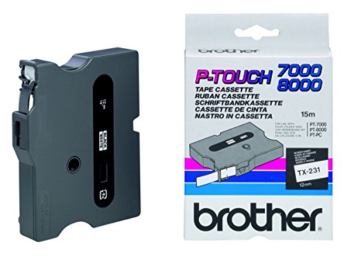 Preisvergleich Produktbild Brother TX231 TX-Tape TX-231 Schriftbandkassette, Bandbreite: 12mm