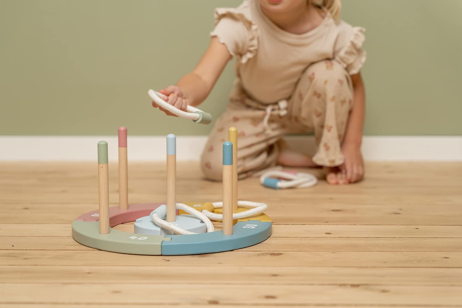 Little Dutch 7111 FSC Holzring Wurfspiel Mehrfarbig