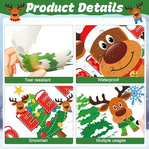 Image of Christmas Bulletin Board Decorations Set Christmas Classroom Decoration Oh Deer Look At Us Bulletin Board Decor Elk Snowflakes Cutouts For Winter Holiday Party Classroom School Home Wall Decor