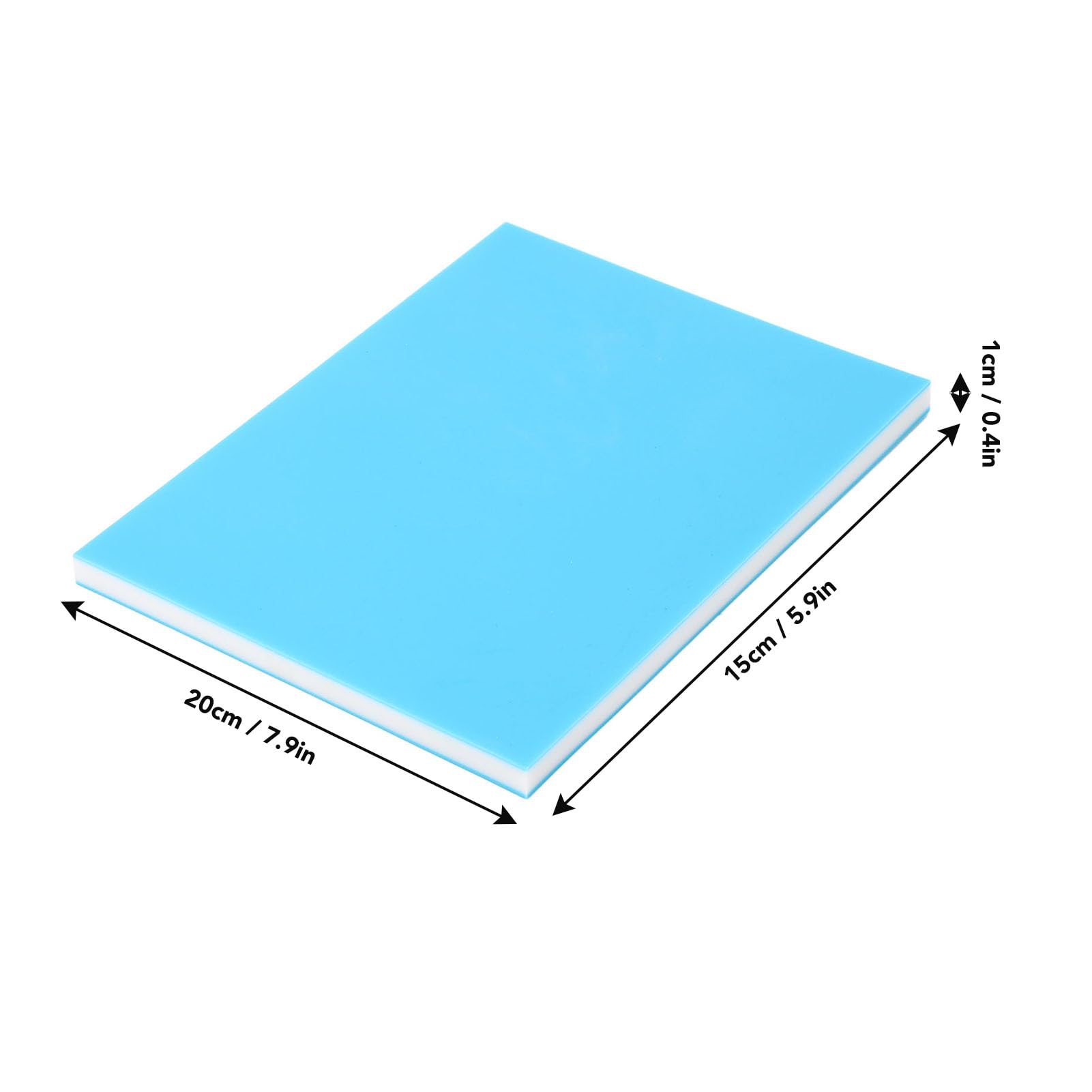 Carving Block 20 x 15 x 1cm/7.9 x 5.9 x 0.4in Rubber Linoleum Block 3 Layer Carved Brick for Stamp Maker Printmaking Supplies