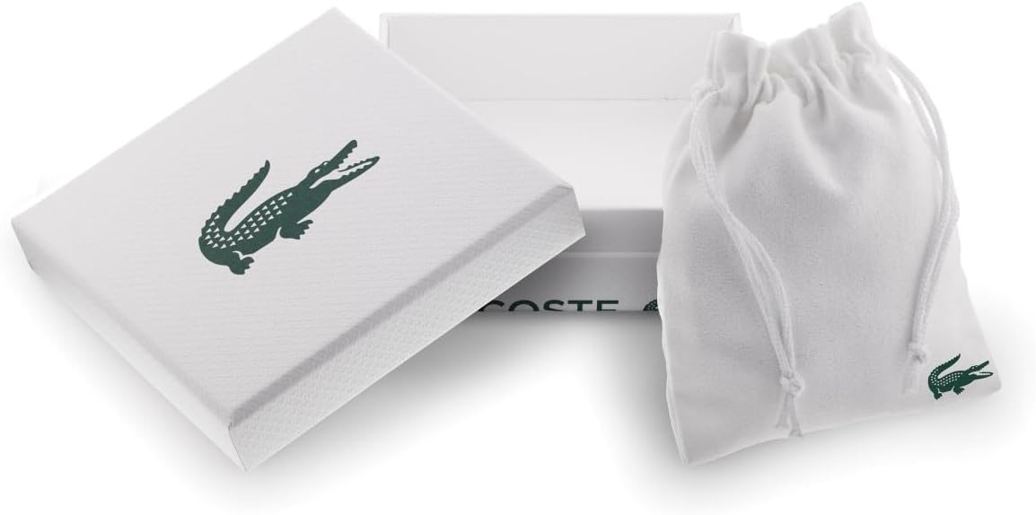 Lacoste Crocodile Pendant Necklace for Women - Stainless Steel, Adjustable - Iconic Elegant Collection, Fashion Jewelry, Accessory - Gift for Her