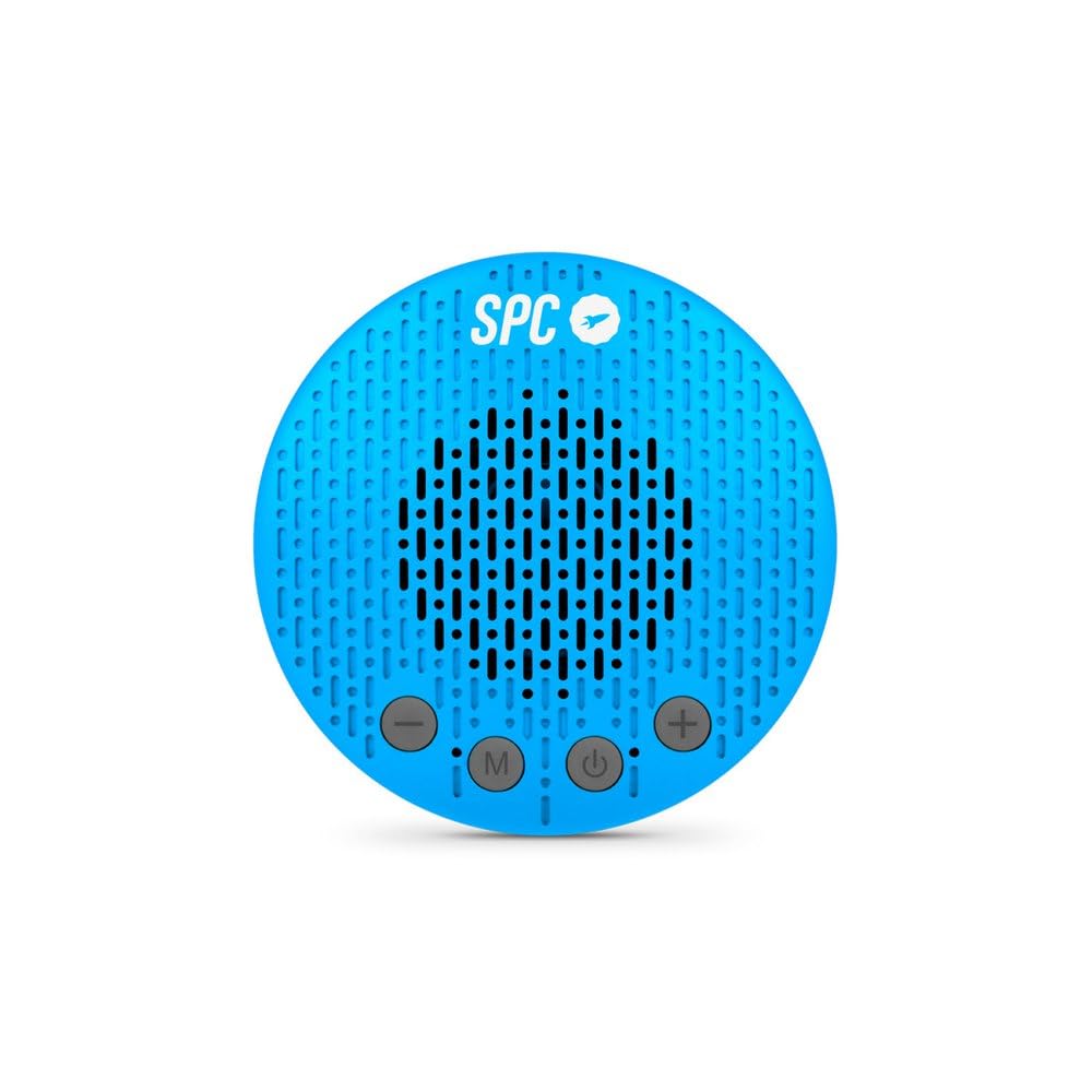 SPC Splash 2 Bezprzewodowy głośnik Bluetooth 5.0 do prysznica z przyssawką IPX5, radio FM, zestaw głośnomówiący, mikrofon, niebieski