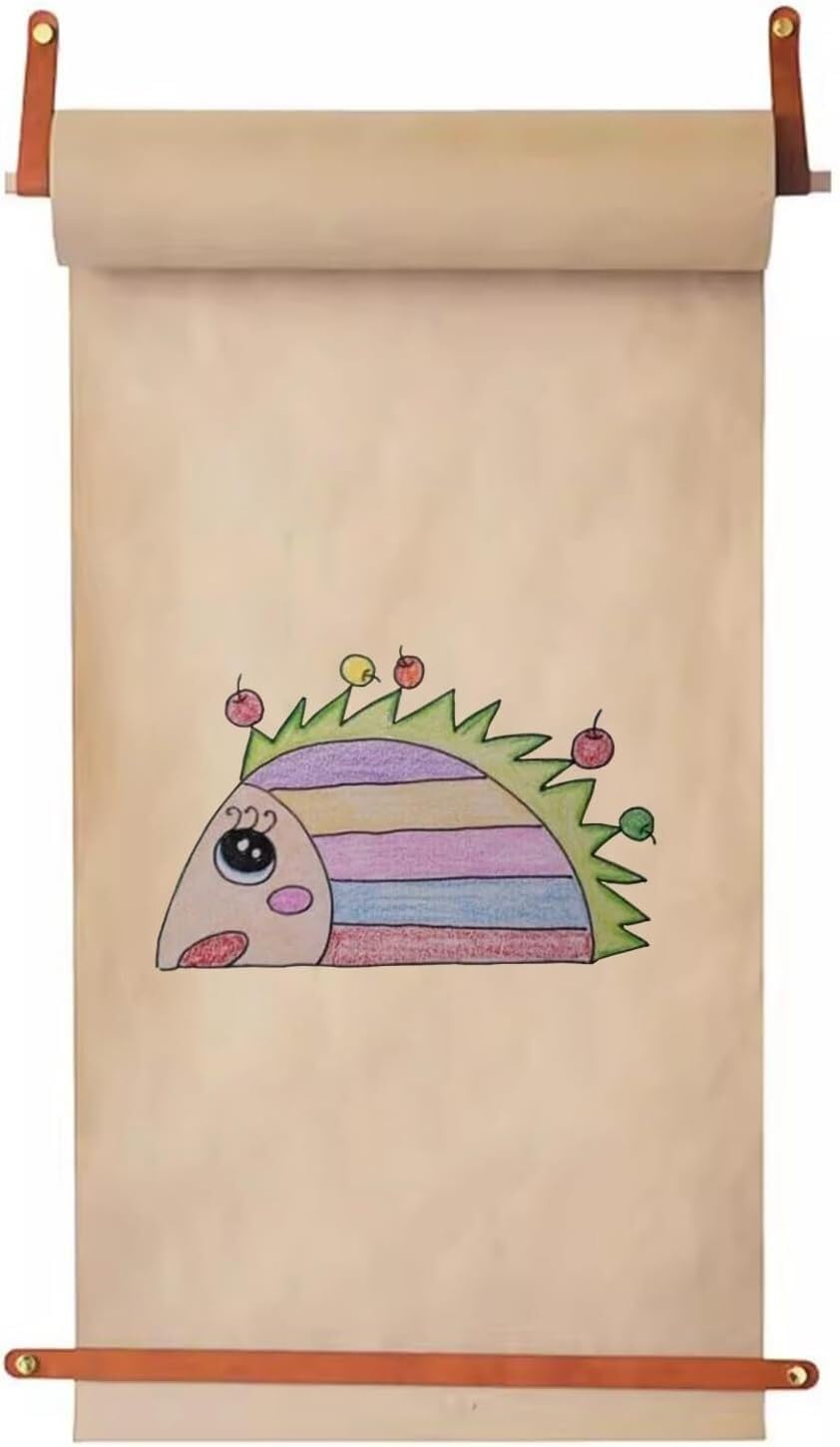Tenture murale kraft 45 cm avec support papier de boucher pour déco murale