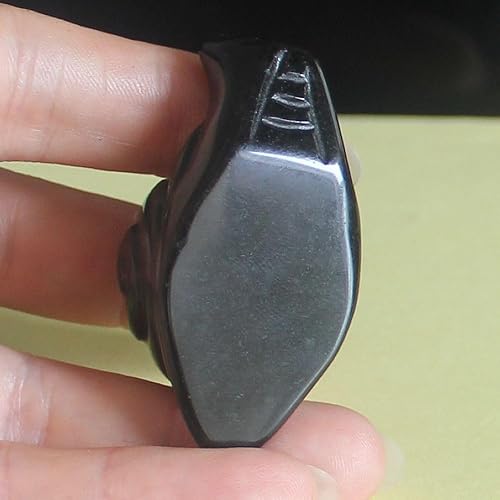 Miniatura 4 de Figura de caracol de cristal tallada a mano con piedras preciosas talladas a mano, estatua de tallado de animales, decoración del hogar para