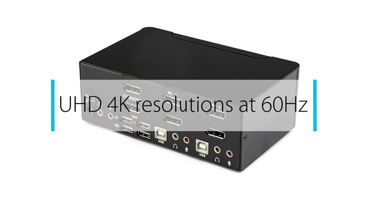 Amazon.com: StarTech.com 2-Port DisplayPort KVM Switch - Dual