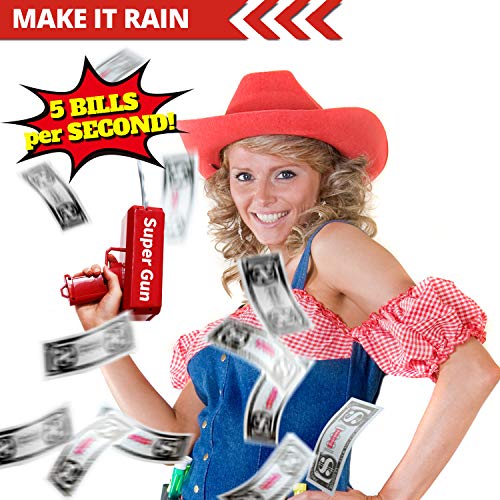 image for Novelty Place Super Money Gun - Cash Spray Money Shooter Make it Rain 