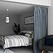 Wallniture Curtain Rod Set for Tapestry, Kids Crafts, Wall Decor Picture Hanging Kit with 24 Metal Clips