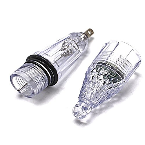 Wellvie LED集魚灯 高輝度 水中ライト 12cm 水中灯 水中ライト 釣り フィッシング 夜釣り 仕掛け 夜焚き イカ アジ タチウオ イワシ（レインボー/ 2個セット） 3枚目