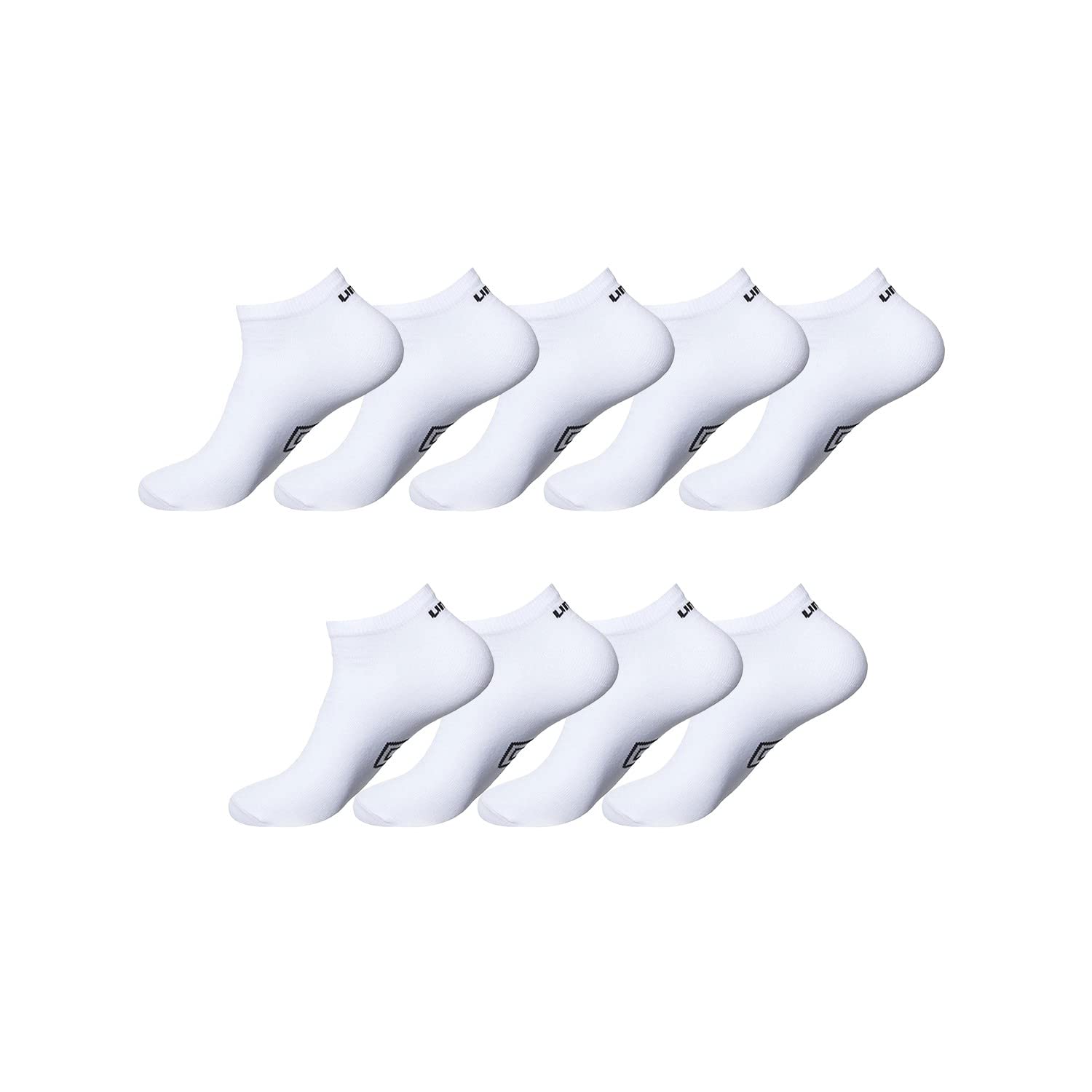 Umbro Men's UMB/AM/TCX9 Sport Socks, White, 39/42 (Pack of 9)