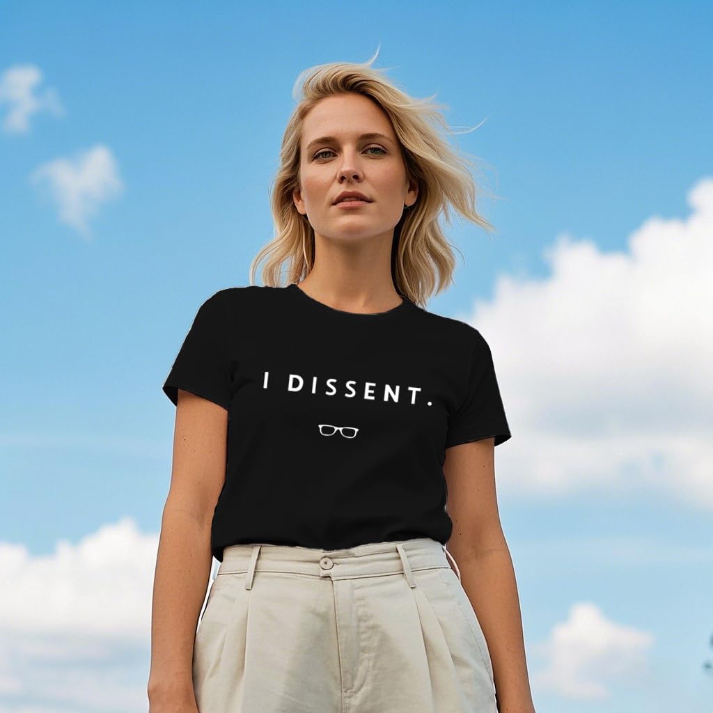 RBG Tshirts for Women Human Rights Equality Shirts I Dissent Tee Tops - Image 3