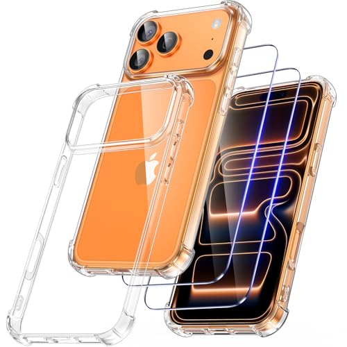 🧲[Protezione completa] Il telaio in TPU morbido e i quattro angoli rinforzati della custodia trasparente FLLAO per iPhone 17 Pro assicurano l'ammortizzazione delle cadute, la protezione contro gli urti e l'assorbimento degli urti, creando una doppia barriera di protezione rinforzata per il tuo iPhone 17 Pro.