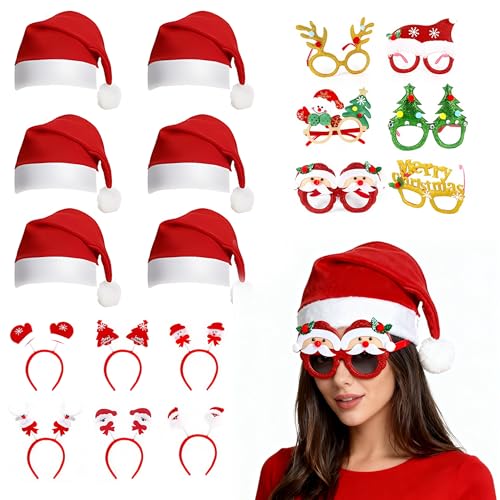 GWAEPU 18 Stück Weihnachts Accessoires Set: Weihnachten...