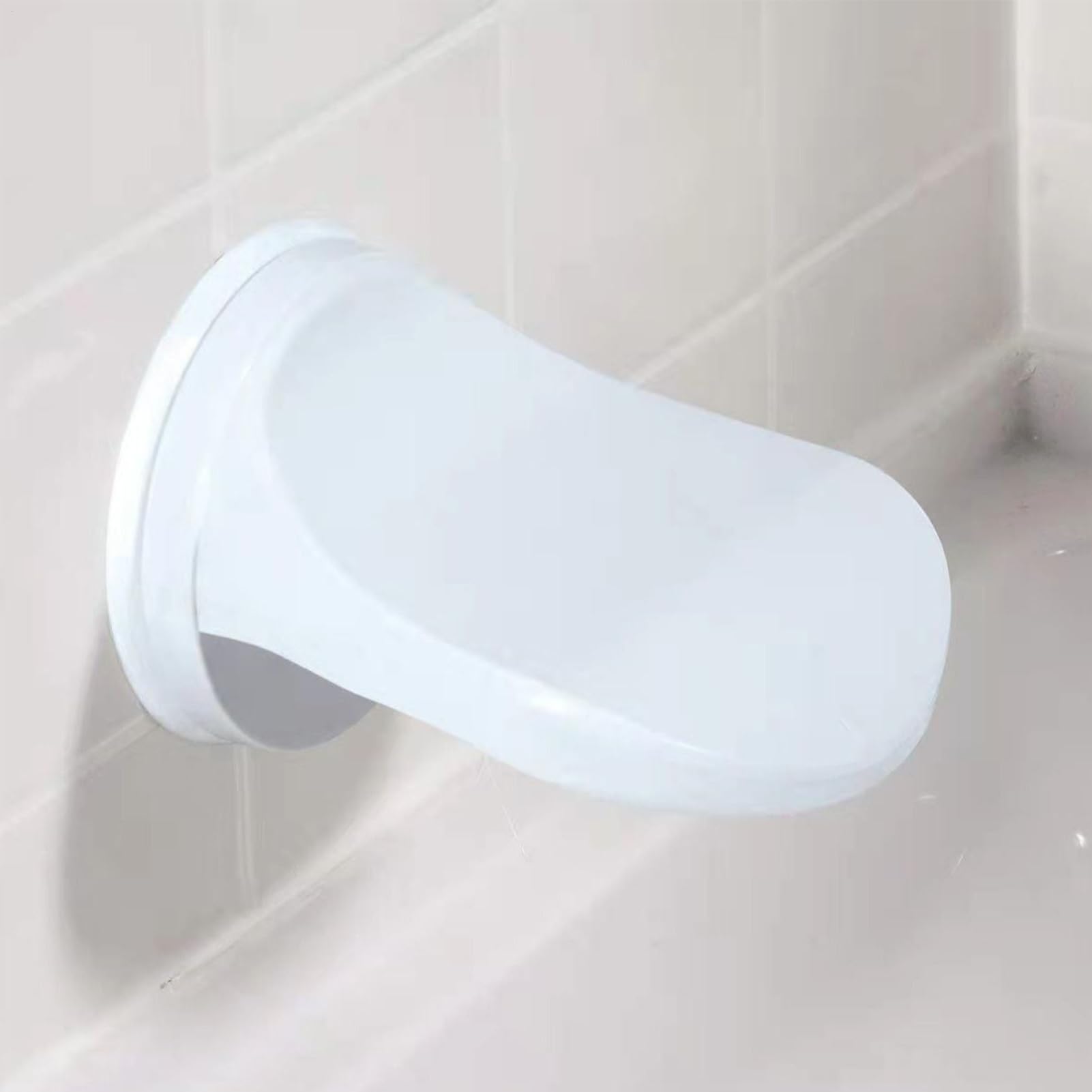 Reposapiés para afeitarse las piernas, reposapiés de PVC con ventosa para pared, reposapiés compacto para ahorrar espacio para baño, ducha, dormitorio, apartamento