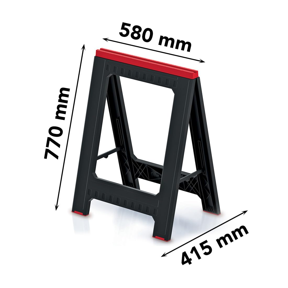 Arbeitsbock - Stabile Klappbock Böcke, 700kg Tragkraft, 79 x 58cm - Perfekter Helfer für Heimwerker und Profis, Bock für vielfältige Einsatzmöglichkeiten (2er Set)